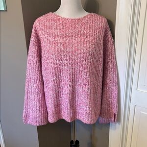 LOFT Cozy Pink Knit Sweater